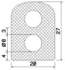 25559/EPDM65 D-Profil
