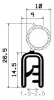 0021/ mikroporöses EPDM/EPDM mit Metallverstärkung 