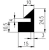 24,5/4 × 15 mm NBR60