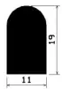 1862/EPDM65 D-Profil