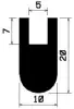 1278/EPDM65 U-Profil