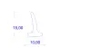 15 x 10 mm, PVC 65, – T-Profil