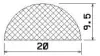 25341/CR-Neopren D-Profil