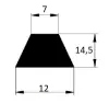 12 × 14,5 × 7 mm EPDM 70