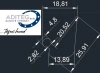 18,81/13,89 × 25,91 mm, PVC 65, schwarz, Tropfkante