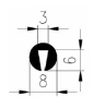 8x2,5x5,5mm TPE 65 černá