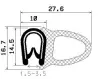 0351/mikroporöses EPDM/EPDM mit Metallverstärkung