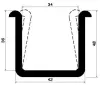 2164/EPDM65 U-Profil