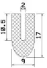 25137/EPDM65 U-Profil