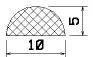 25229/EPDM65 D-Profil