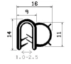 0559/mikroporöses EPDM/EPDM mit Metallverstärkung 
