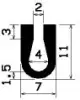 1849/EPDM65 U-Profil