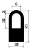 1233/EPDM70 D-Profil