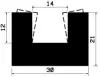 2457/EPDM65 U-Profil