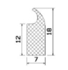 2522/EPDM65 Zargenprofil