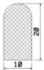 25088/EPDM65 D-Profil