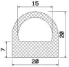 25309/EPDM65 D-Profil