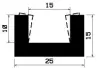 2075/EPDM65 U-Profil