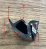 24 x 17 mm, Silikon 65, schwarz