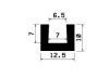 2081-U-Profil, TPE 65, schwarz