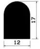 0816/D-EPDM D-Profil