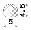25452/EPDM65 D-Profil