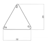 32 x 29 x 29 mm, TPE 65, schwarz, Profil