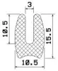 25505/EPDM65 U-Profil
