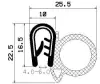 0182/mikroporöses EPDM/EPDM mit Metallverstärkung