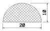 50110/EPDM65 D-Profil