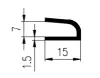 15 x 7/1,5 mm EPDM 70