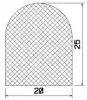 50440/EPDM65 D-Profil