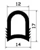 1308/EPDM70 D-Profil
