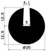 2415/EPDM65 U-Profil