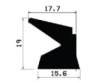 1889/Silikon-Zargenprofil