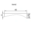 40 x 8,89/6 mm, PVC 65, schwarz, Trend