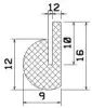 25008/EPDM65 U-Profil