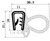 0970/mikroporöses EPDM/EPDM mit Metallverstärkung