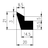 20 × 21/10,5 mm NBR 70
