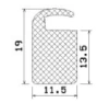 25071/EPDM65 Zargenprofil;