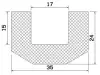 25238/EPDM65 U-Profil