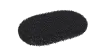 Badematten und Duschmatten, oval, grau, 700 x 395