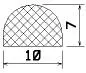 25752/CR-Neopren D-Profil