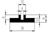 36x9/4 mm EPDM 60