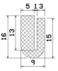 25750/EPDM65 U-Profil