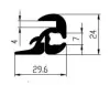 29,6 × 24/7 mm EPDM 70 