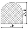 25526/EPDM65 D-Profil