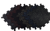 PUZZLE 970 x 970 x 10 mm, Regranulat, schwarz + grau
