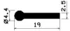 1818/Noten-PVC65 P-Profil