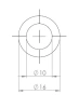 16 x 10 mm, PVC 70, schwarz